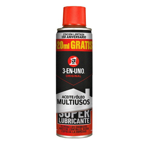 ACEITE LUBRICANTE SPRAY 3-EN-UNO 200+20ML