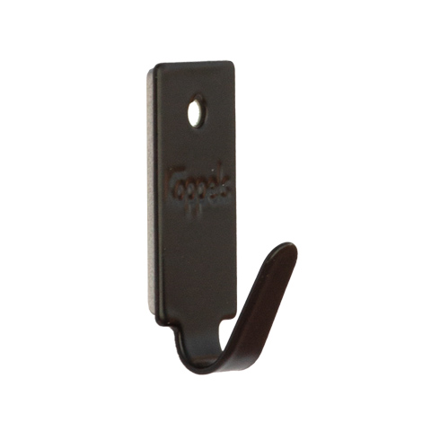 COLGADOR ADHESIVO METAL 15X35MM NEGRO (BL 4UD) P2002N