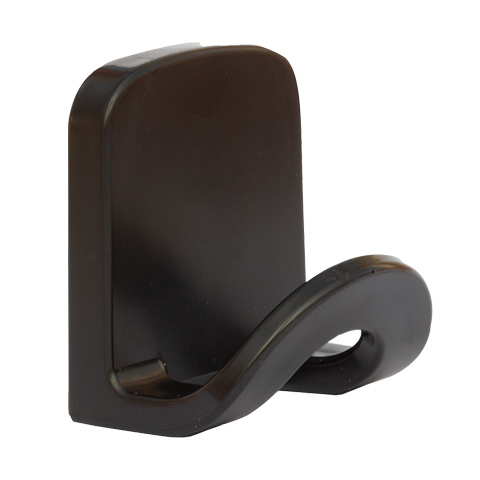 COLGADOR ADHESIVO "ARCO" PLASTICO NEGRO GRANDE (BL) P4005N