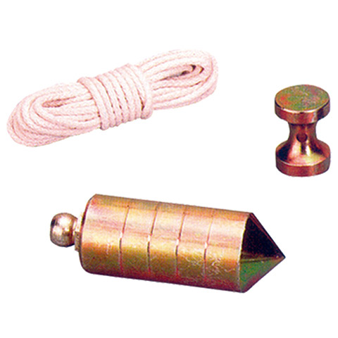 PLOMADA NUEZ HIERRO CON CUERDA