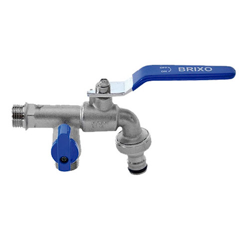 GRIFO CIERRE BOLA CON TOMA SUPLEMENTARIA 1/2''