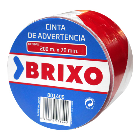 CINTA SEÑALIZACION OBRA BLANCO/ROJO