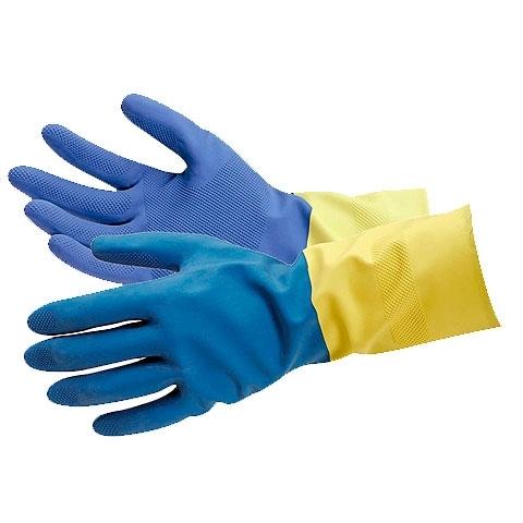 GUANTE NEOPRENO AZUL-AMARILLO