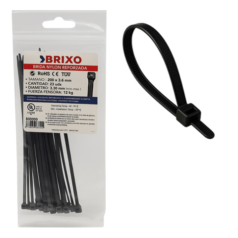 BRIDAS NYLON NEGRO