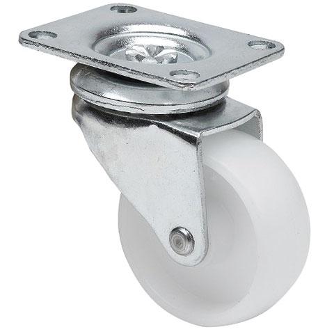 RUEDA MOBILIARIO NYLON PLACA 60MM