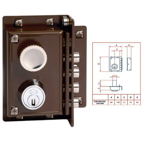CERRADURA JIS 5240 PINTADA