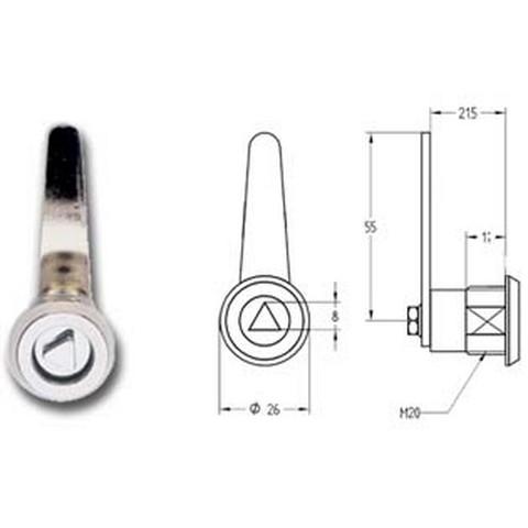 CERRADURA ARQUETA AGUAS TRIANGULAR