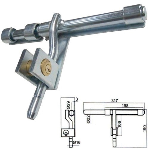 CERROJO CANCELA C/BOMBILLO