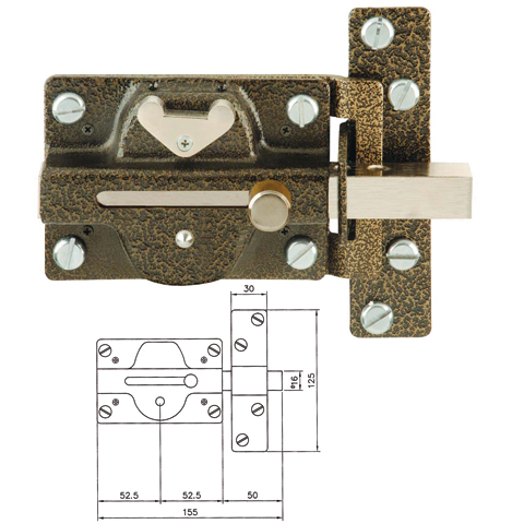 CERROJO EZCURRA 500  PINTADO