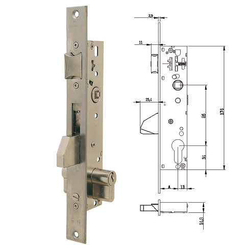 CERRADURA TESA 2210-20MM 3SI