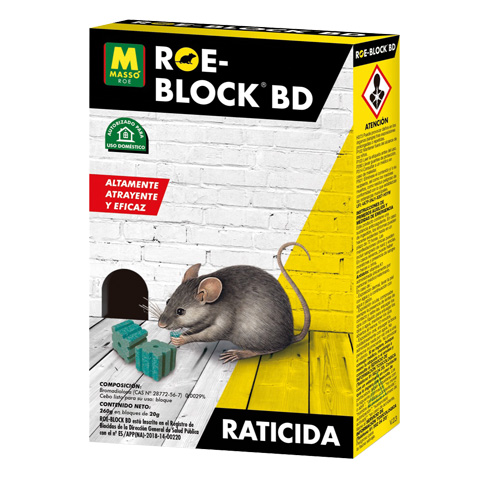 RATICIDA EN BLOQUES ROE-BLOCK PLUS
