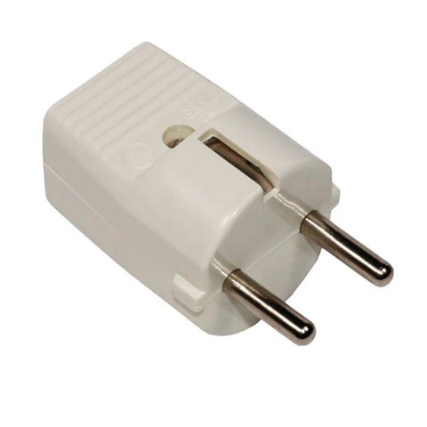 CLAVIJA BIPOLAR SCHUKO PVC ESPIGAS 4,8MM
