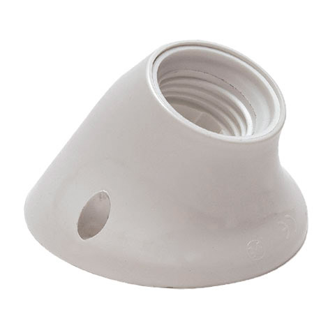 PORTALAMPARAS ZOCALO CURVO E-27