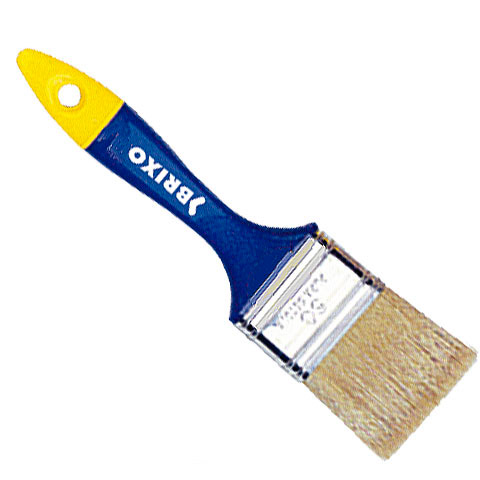 BROCHA PLANA TRIPLE MANGO PLASTICO