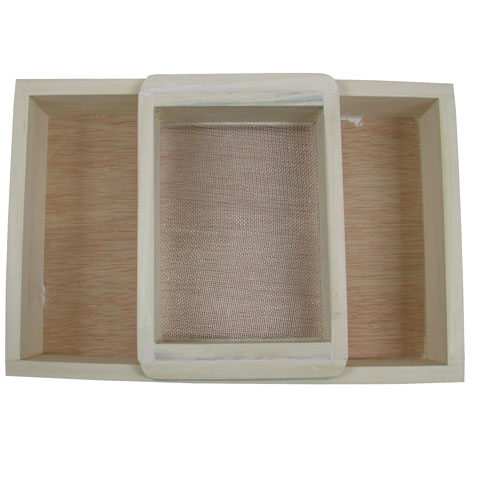 CEDAZO MADERA RECTANGULAR CON CAJON