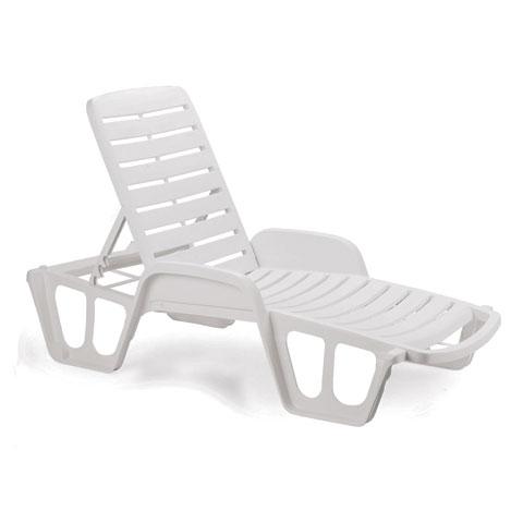 TUMBONA JARDIN RESINA BLANCA APILABLE LETTINO FISSO