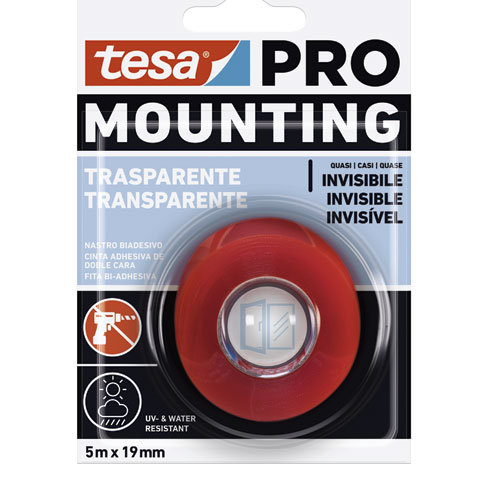 CINTA DOBLE CARA MONTAJE TRANSPARENTE