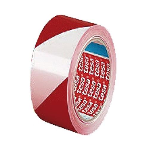 CINTA SEÑALIZACION ADHESIVA ROJA-BLANCA