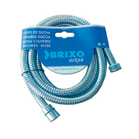 FLEXO DUCHA LATON CROMADO DOBLE ENGATILLADO