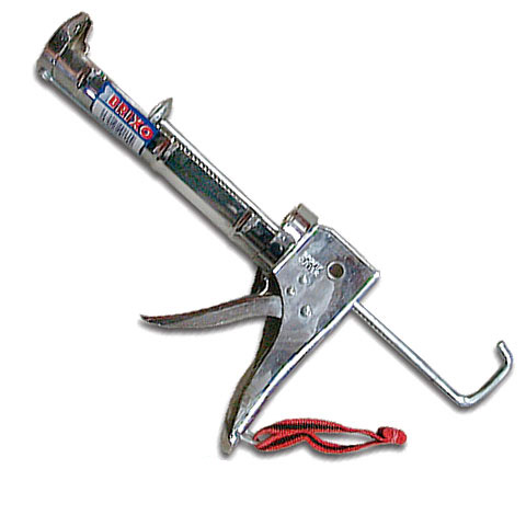 PISTOLA SILICONA CROMADA REFORZADA