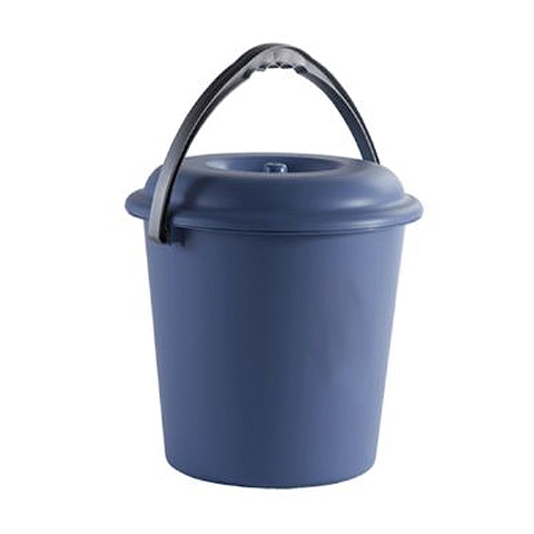 CUBO BASURA PLASTICO CON TAPA NATURE