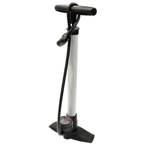 BOMBA INFLADO MANUAL ALUMINIO CON MANOMETRO