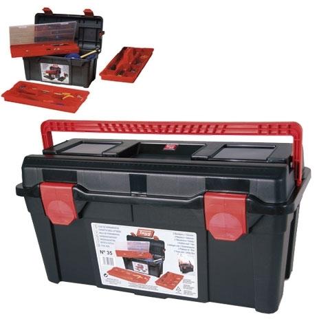 CAJA HERRAMIENTAS PLASTICO SERIE 30  2BANDEJAS+ESTUCHE