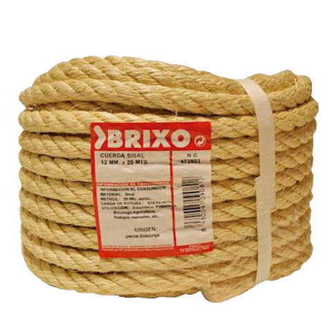 CUERDA SISAL CUATRO CABOS