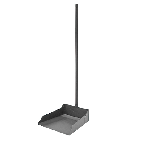 RECOGEDOR METALICO NEGRO CON MANGO