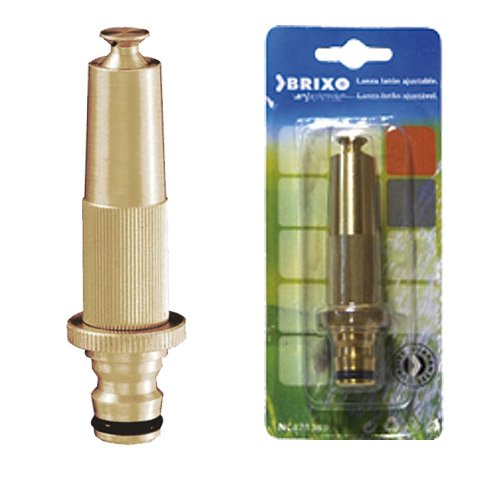 BOQUILLA RIEGO LATON REGULABLE ENLACE RAPIDO