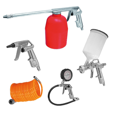 KIT ACCESORIOS PARA COMPRESOR 5 PIEZAS