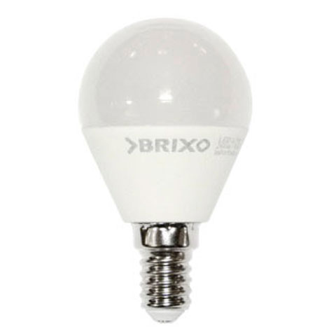 BOMBILLA LED MINI ESFERICA LUZ BLANCA E-14