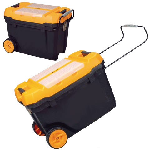 CAJA HERRAMIENTAS PLASTICO CON RUEDAS 595X380X420MM