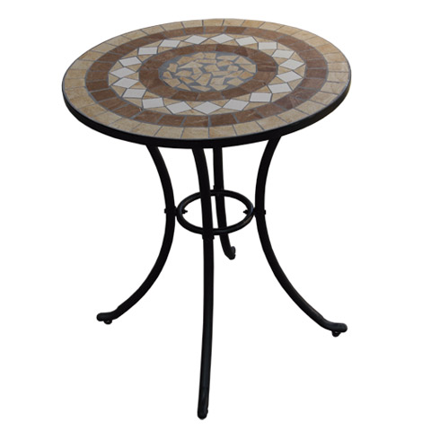 MESA JARDIN PIEDRA/FORJA REDONDA  ALHAMBRA