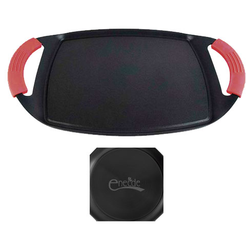 PLANCHA GRILL REC.C/ASAS  ALUMINIO FUNDIDO VITRO-INDUCCION MASTERCOOK