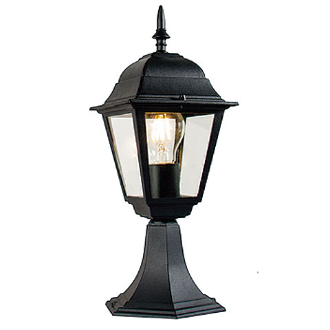 FAROL 4 CARAS SOBREMURO KENTIA ALUMINIO NEGRO