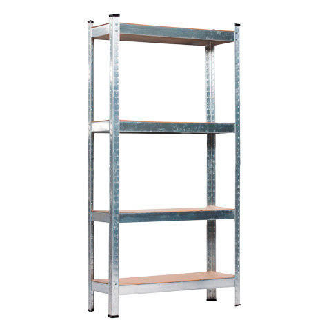 ESTANTERIA METAL 150X75X30 4 BANDEJAS DM S/TORNILLOS 100KGS