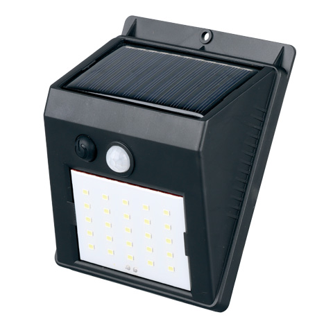 FAROL SOLAR PARED 25 LED C/SENSOR BRIXO