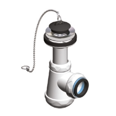 SIFON BOTELLA EXTENSIBLE SAL. HORIZONTAL 40/32 C/VALVULA BRIXO