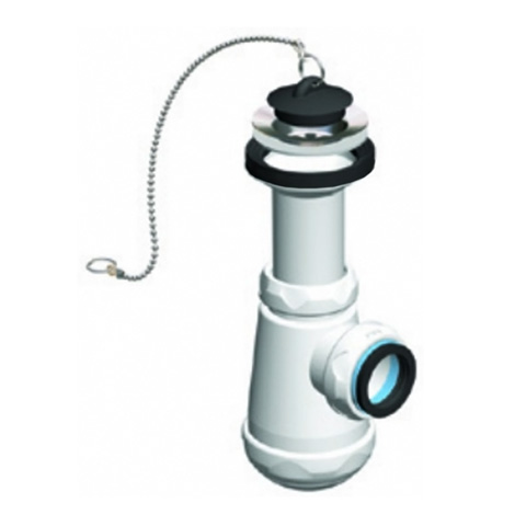 SIFON BOTELLA GRANDE EXTENSIBLE SAL. HORIZ. 40/32 C/VALVULA BRIXO