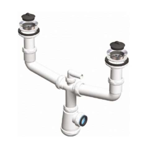 SIFON BOTELLA EXTENSIBLE DOBLE C/RACOR Y VALVULAS 40/32 BRIXO