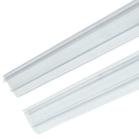 GONDOLA BRIXO PLASTICO TRANSPARENTE 1000MM