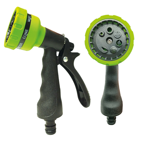 PISTOLA RIEGO REGULABLE PLASTICO 7 FUNCIONES (BL) BRIXO