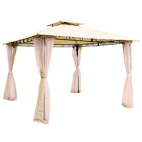 CENADOR ACERO CON CORTINAS TAHITI