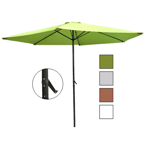 SOMBRILLA ALUMINIO CON MANIVELA