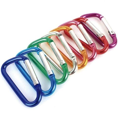 MOSQUETON ALUMINIO ANONIZADO COLORES