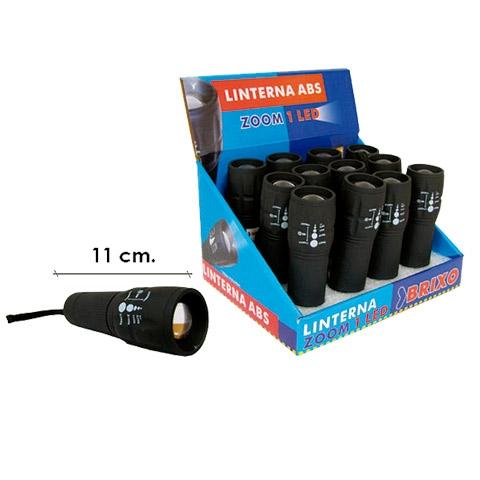 LINTERNA ABS ENGOMADA CON ZOOM 1 LED 1W