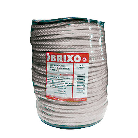 CUERDA PLASTICO 5MM REVESTIDA BLANCA