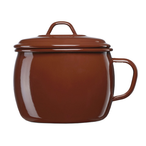 PUCHERO ESMALTE TEJA