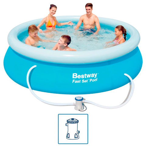 PISCINA REDONDA CON BOMBA